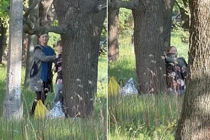 Images of a mother and child fleeing a drone attack have become a topic of discussion -