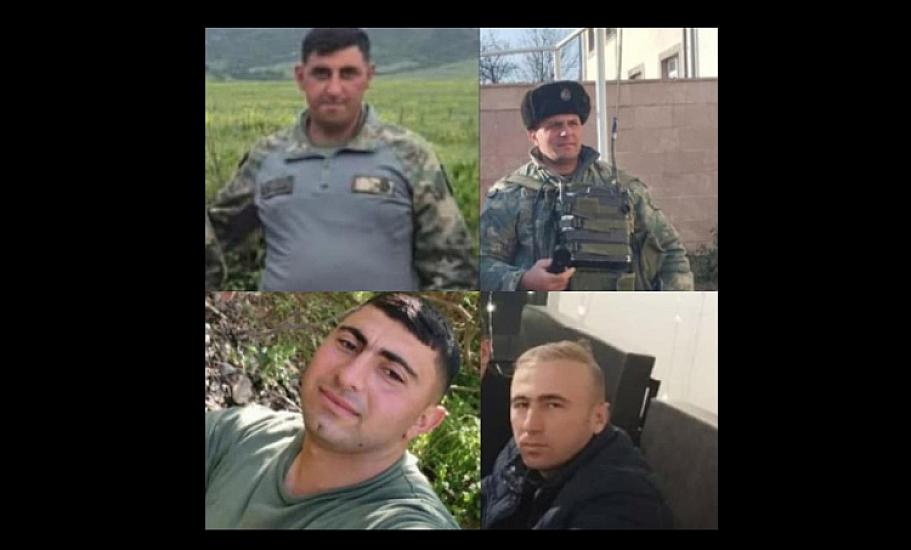 Qəzada həlak olan hərbçilərin fotoları