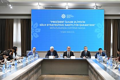 MEDİA-da dəyirmi masa: “Prezident İlham Əliyevin sülh strategiyası sabitliyin qarantıdır”