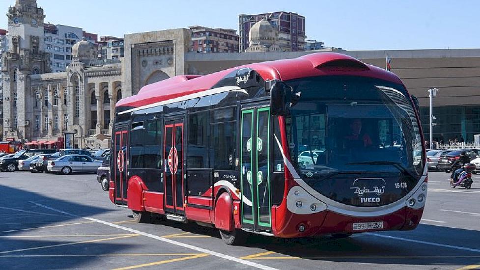 Bakıda bu avtobuslarla bağlı 