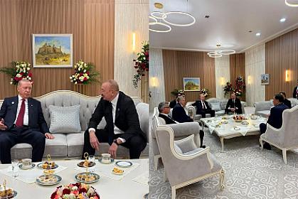 Türküstünda TDT liderləri çay süfrəsində 