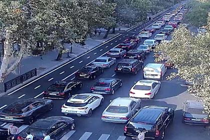 There is congestion on these roads in Baku -