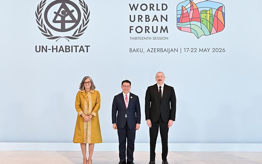 Prezident WUF13-ün açılış mərasimində iştirak edir - 