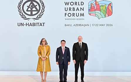 Prezident WUF13-ün açılış mərasimində iştirak edir - 
