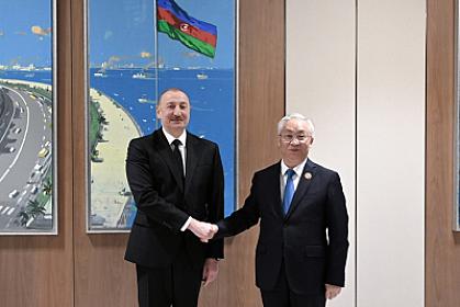 Prezident İlham Əliyev Çin Dövlət Şurasının Baş nazirinin müavinini qəbul edib