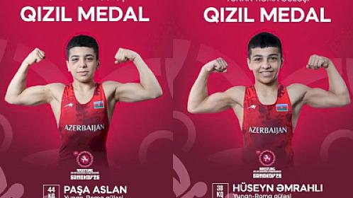 İki güləşçimiz Avropa çempionatında 
