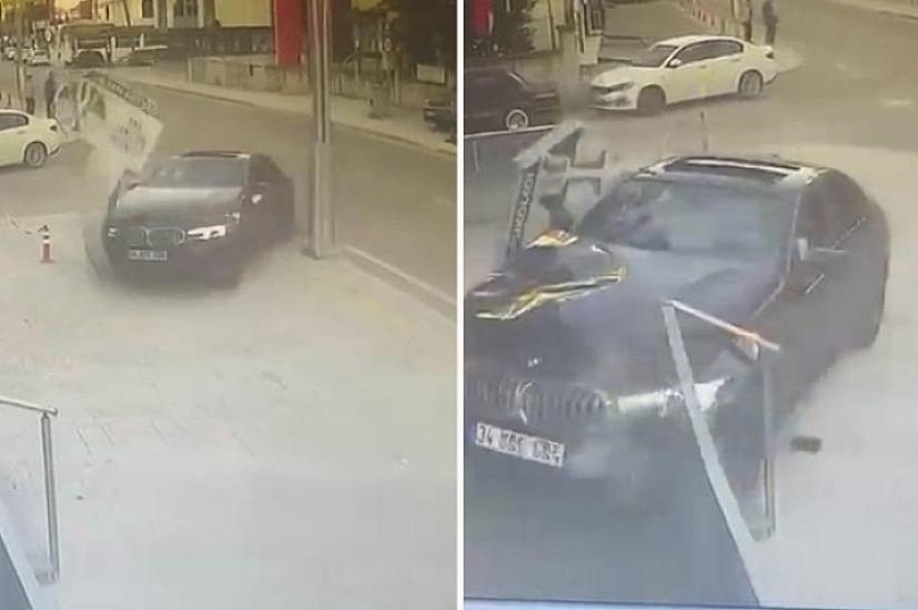 Sürücü idarəetməni itirdi – avtomobil iş mərkəzinə girdi 
