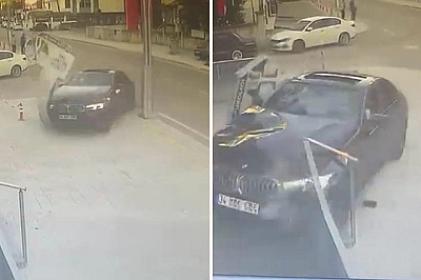 Sürücü idarəetməni itirdi – avtomobil iş mərkəzinə girdi 