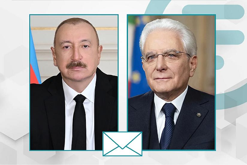 İlham Əliyev Sercio Mattarellaya