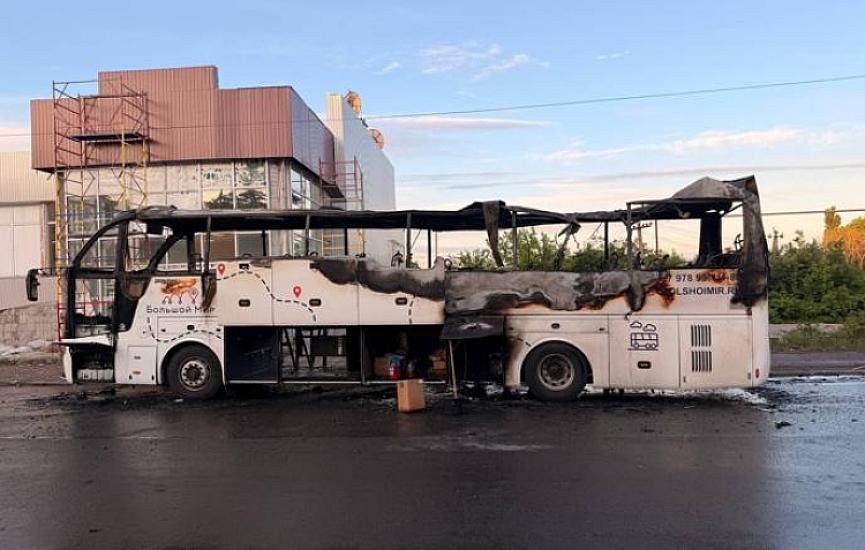 Sərnişin avtobusu vuruldu: 