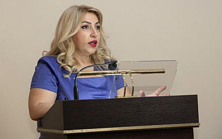 Mehriban Abasquliyeva məhkəmə zalında 
