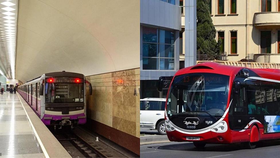 Avtobus və metrodan istifadə edənlərə 