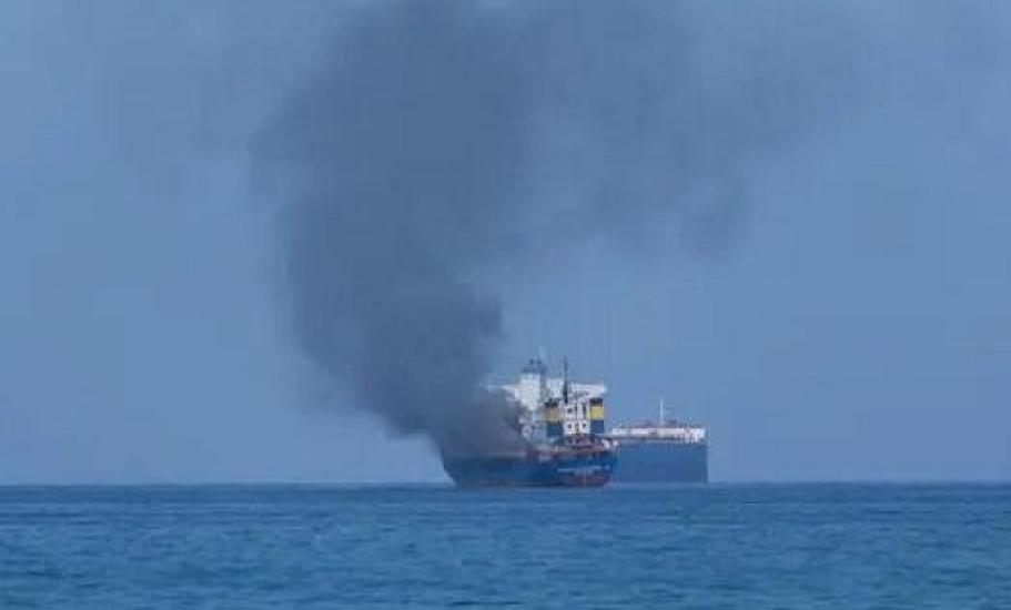 The Turkish ship was also attacked: