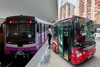 Metro və avtobuslarda məsafəyə görə 