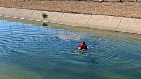 The body of a 63-year-old man was found in a water canal.