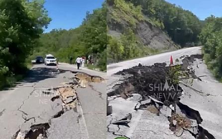 Altıağac yolu bağlandı, təhlükəli vəziyyət yarandı - 