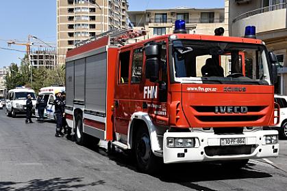 Bakıda obyektdə yanğın başlayıb - 