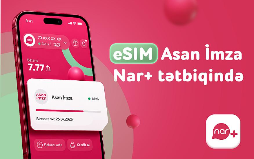 “Nar” abunəçiləri üçün eSIM nömrələrdə 
