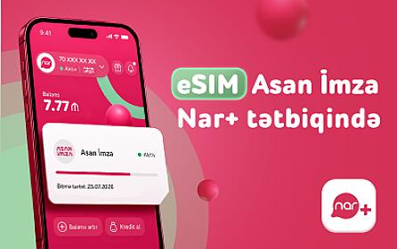 “Nar” abunəçiləri üçün eSIM nömrələrdə 