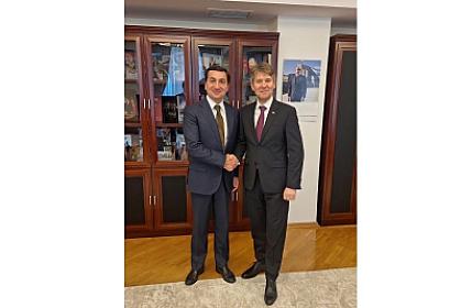 Hikmət Hacıyev Slovakiya XİN-in dövlət katibi ilə 