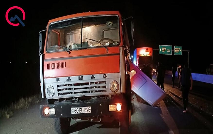 “Ford” “KamAz”a çırpıldı - Ölən var - 