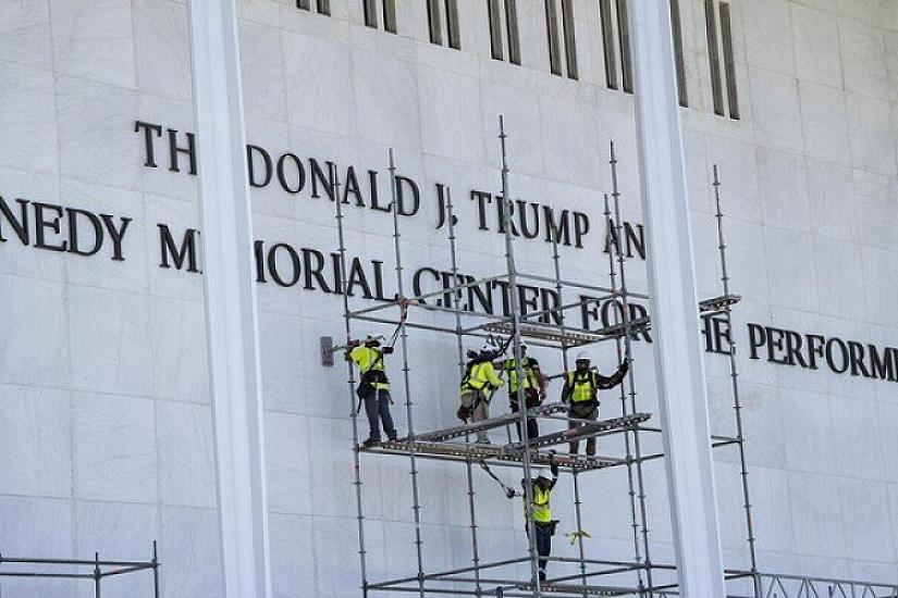 Six months later, they erased Trump's name -