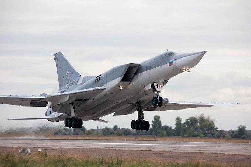 Российский бомбардировщик потерпел крушение -