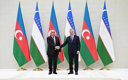 Əli Əsədov Özbəkistan Prezidenti ilə 