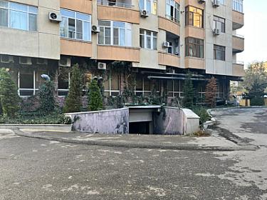 The damage to the building in Yasamal