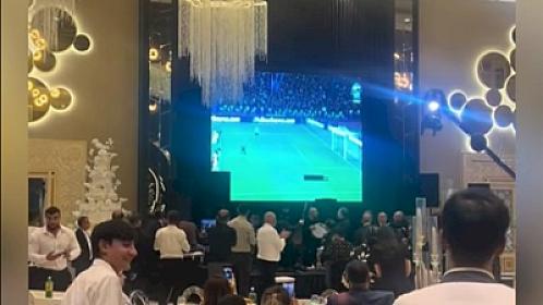 Toyda futbola baxdılar - 