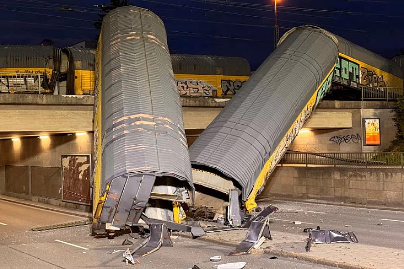 Freight trains have collided in Munich,