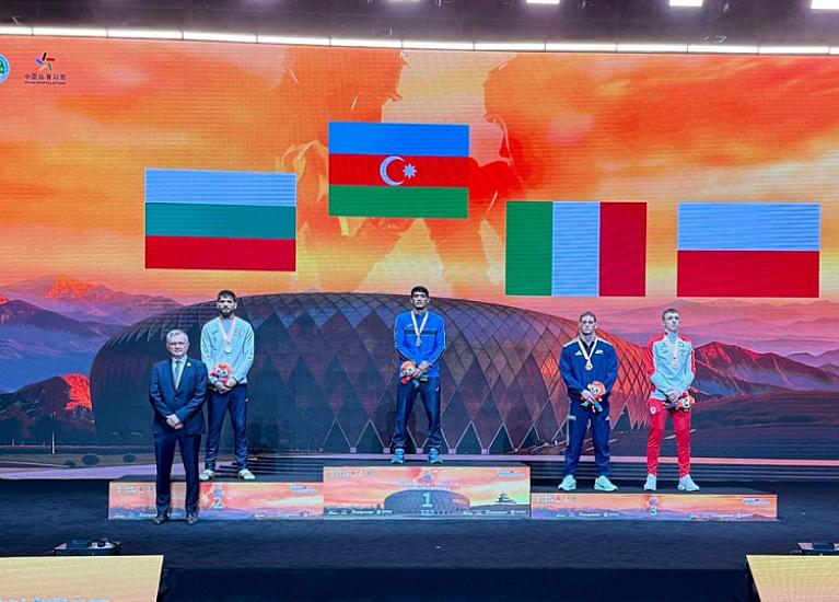 Our boxer won the gold medal at the World Cup 