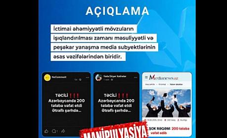 “ŞOK”un tam yerində işlədildiyi başlıq və ajiotaj – 