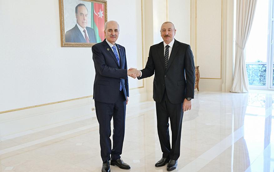 Prezident Numan Kurtulmuşu qəbul etdi - 