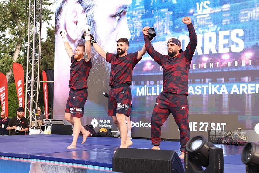 UFC döyüşçüləri Bakıda azarkeşlərlə görüşüblər