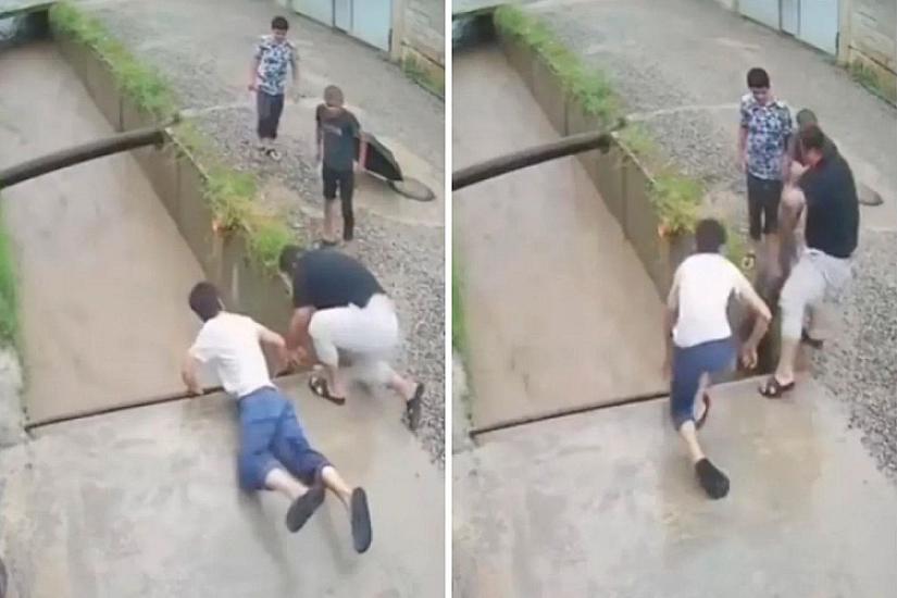 12 yaşlını xilas edənlər qəhrəman elan olundu -