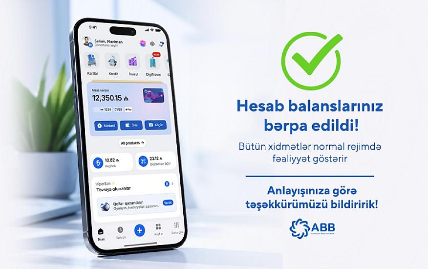 Müştərilərin hesab balansları 