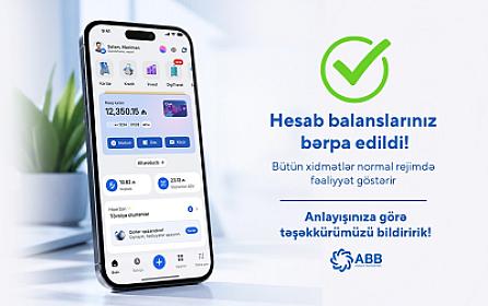 Müştərilərin hesab balansları 