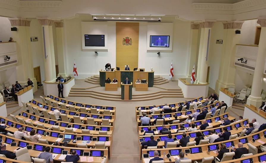 Fight in the Georgian parliament