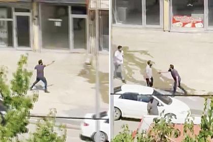 Türkiyədə silahlı atışma: İki nəfər yaralandı, görüntülər yayıldı - 