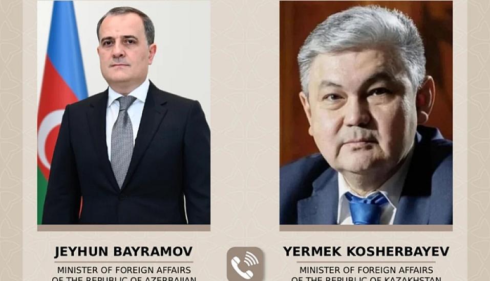 Ceyhun Bayramov qazaxıstanlı həmkarı ilə strateji tərəfdaşlığı