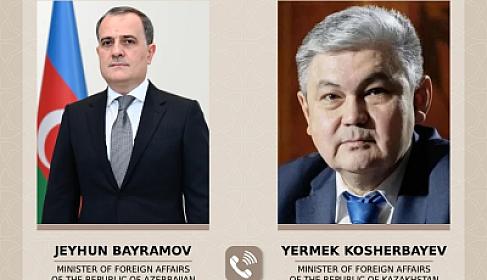 Ceyhun Bayramov qazaxıstanlı həmkarı ilə strateji tərəfdaşlığı