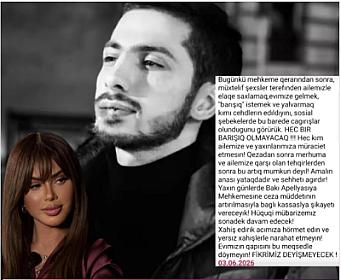 "Heç bir barışıq olmayacaq..." – 
