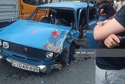 Zaqatalada  avtomobillər toqquşub, 