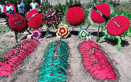 Su anbarında boğulan ata və övladları dəfn olundu