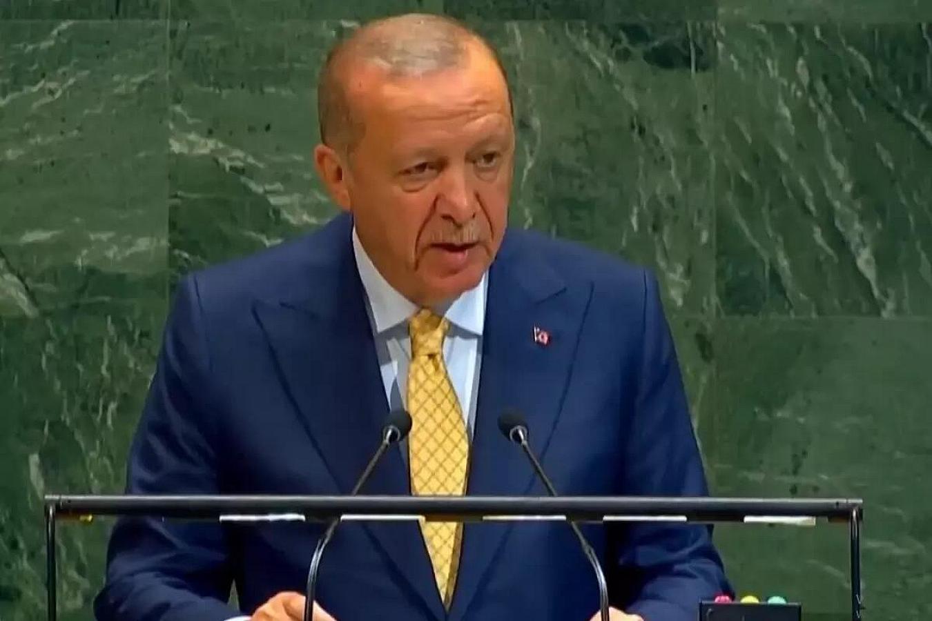 Fələstindən danışan Ərdoğanın mikrofonunu söndürdülər - 