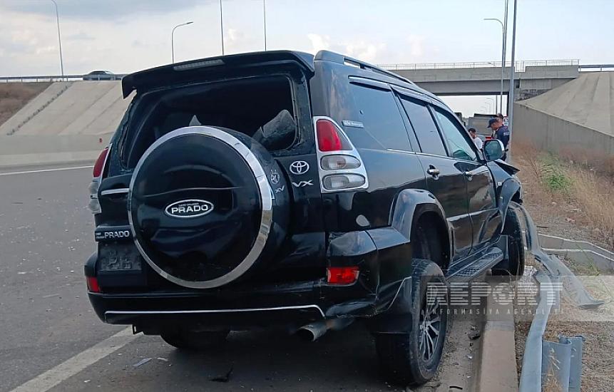In Agdam, a passenger car and a truck collided,