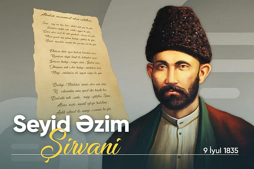 Şair Seyid Əzim Şirvaninin