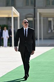 İlham Əliyev Şuşada Peter Pelleqrinini qarşıladı - 