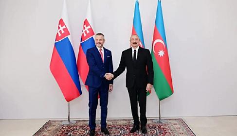 Prezidentlər Şuşada mətbuata bəyanatlarla çıxış edirlər - 